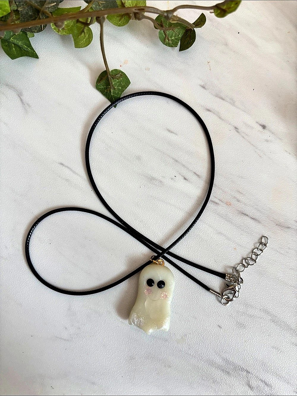 Glow in the dark Ghost Pendant Necklace